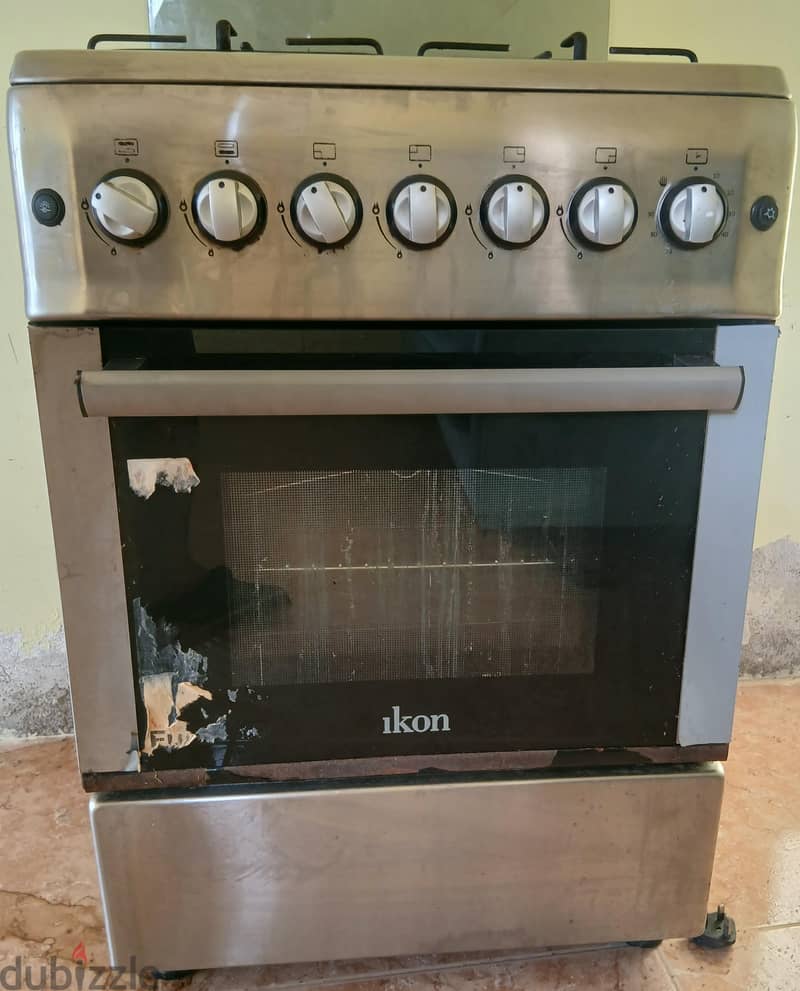 4 burner cooking range, ikon. 4