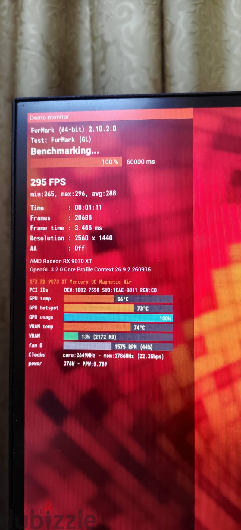 GPU RX 9070 XT OC XFX MERCURY RGB 1