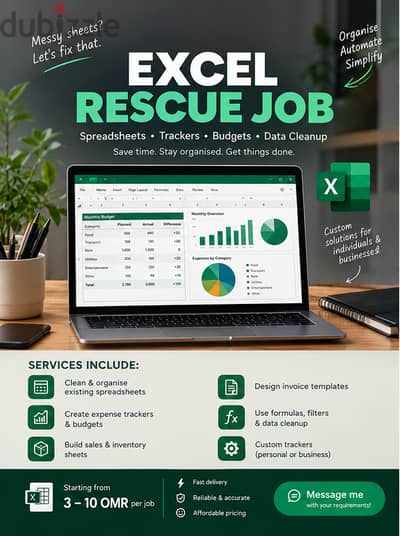 Excel Spreadsheet Help | Budgets, Trackers & Data Cleanup