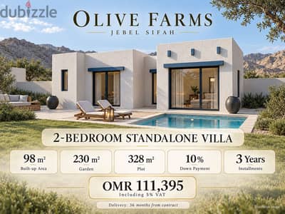 2BR Standalone Villa in Jebel Sifah | 10% Down | 3-Year Payment Plan
