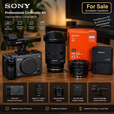 Sony FX3 Cinema Line — Complete Professional Kit | Like New