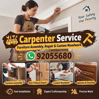 carpenter/furniture,IKEA fix repair/curtain,TV fix in wall/drilling