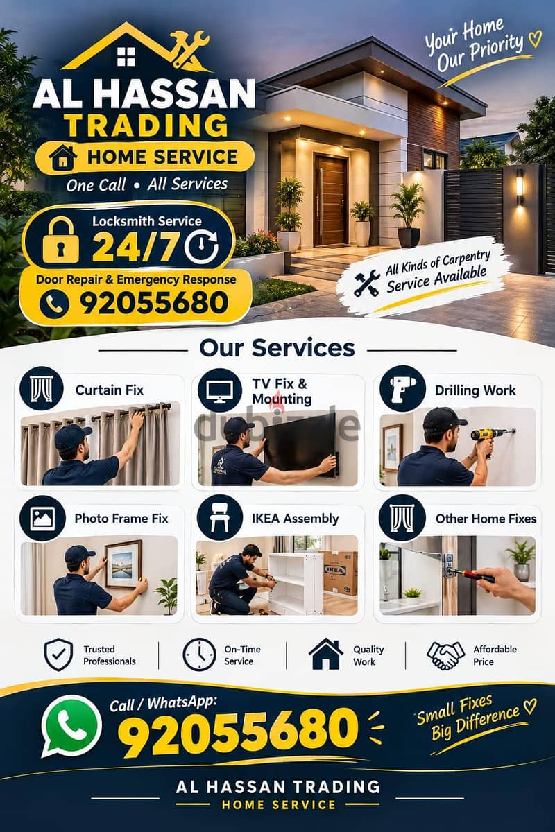 carpenter/furniture,IKEA fix repair/curtain,TV fix in wall/drilling 2