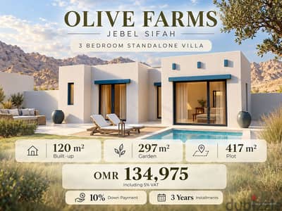 3BR Standalone Villa in Jebel Sifah | 10% Down | 3-Year Payment Plan