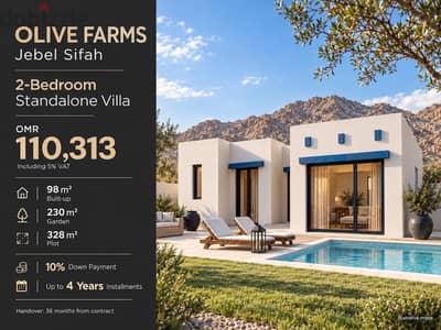 2BR Standalone Villa in Jebel Sifah | 10% Down | 3-Year Payment Plan
