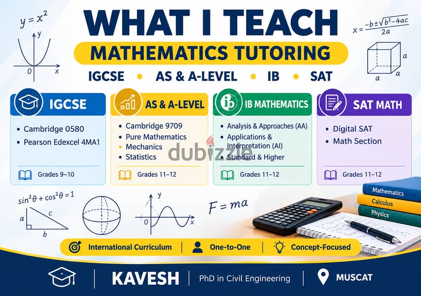 Private Math Tutoring | IGCSE & A-Level Mathematics Tutor | Cambridge & Edexcel 1