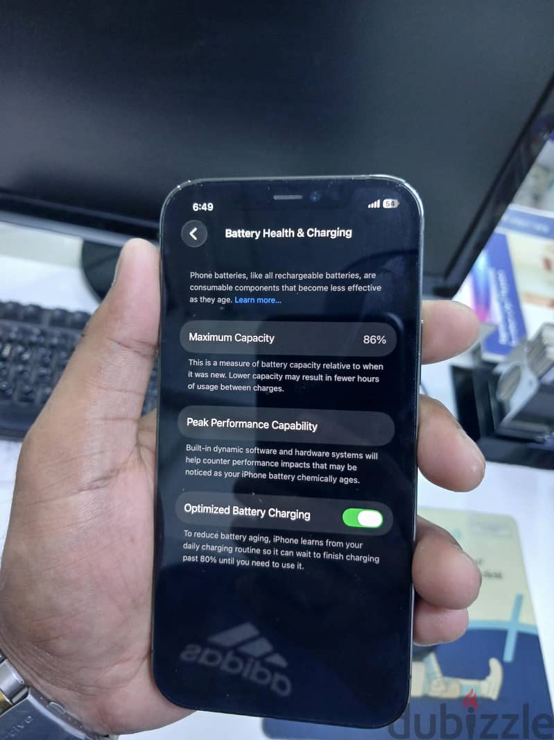 Iphone 12 pro 256gb battery 86% fresh condition 5