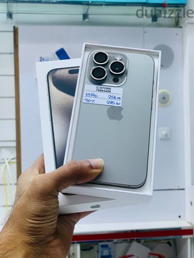 Apple - iPhone 15 Pro -256 GB - Box piece- All Good for sale ايفون