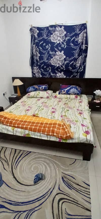 Complete room set bed wardrobe dressing with lamp