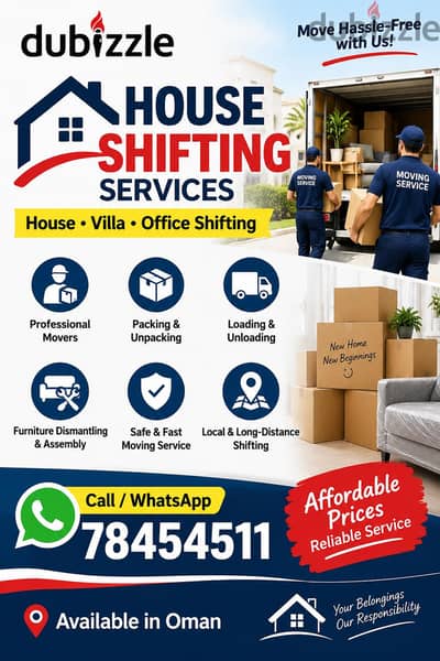 house shifting villa office stores all Oman