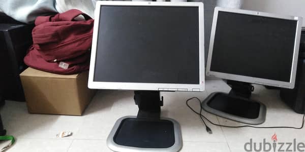 13 and 15 inch computer monitors 5 pcs.