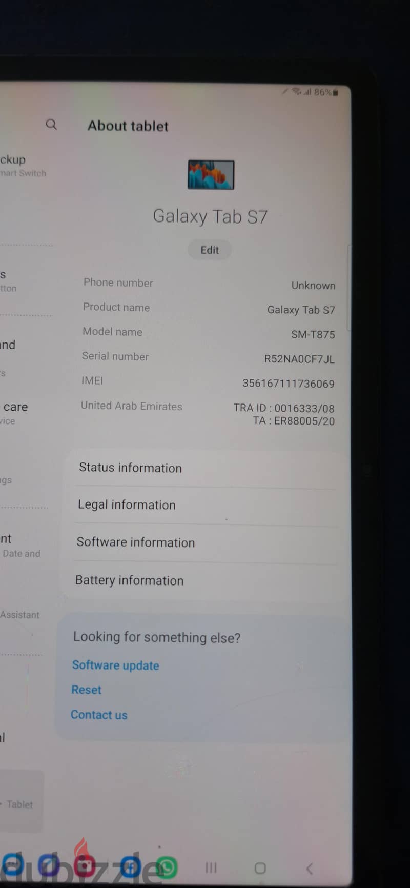Sumsung Tab S7. . 6/128GB 2