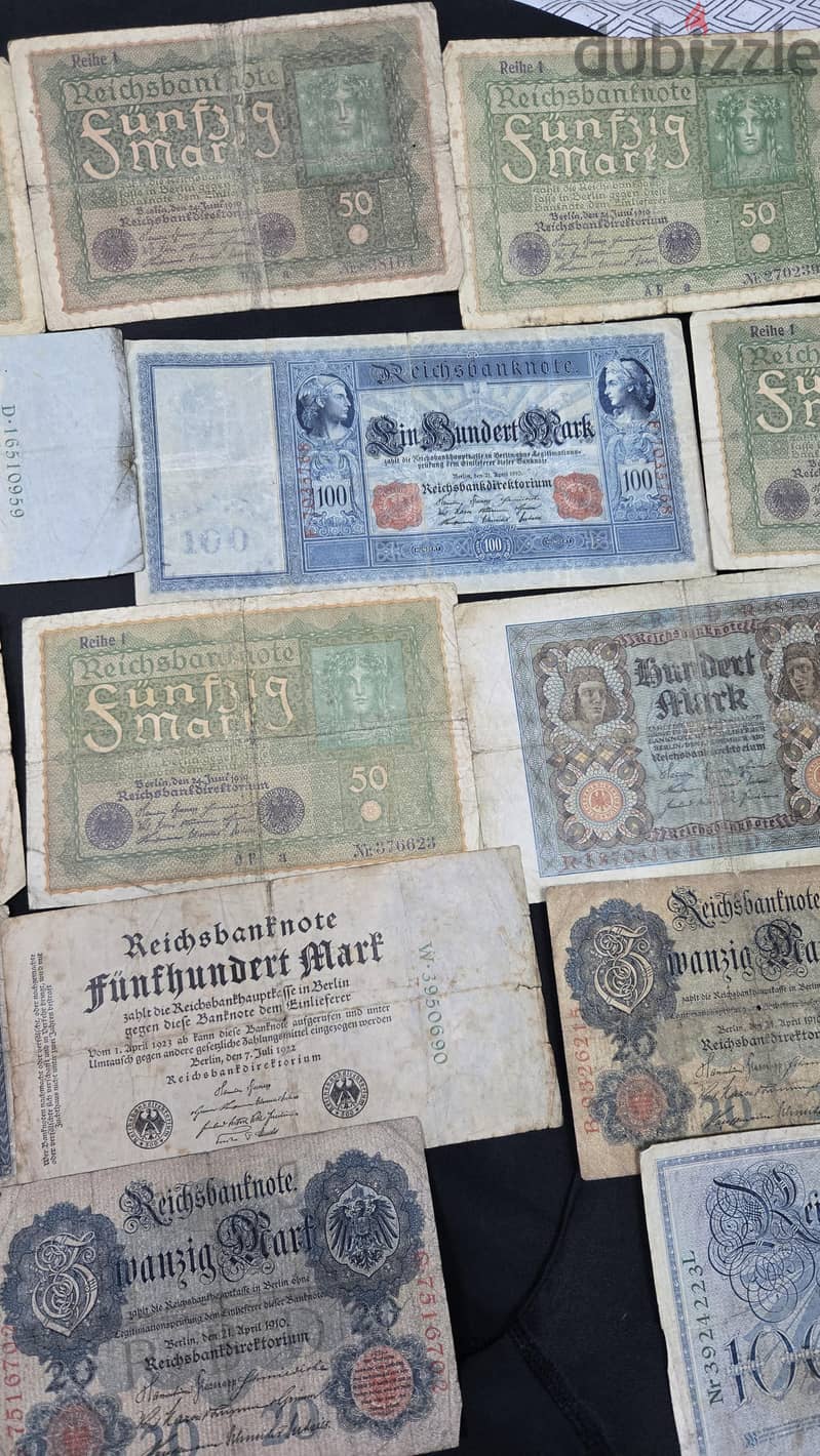 Germany world war 1 and 2 banknotes 3