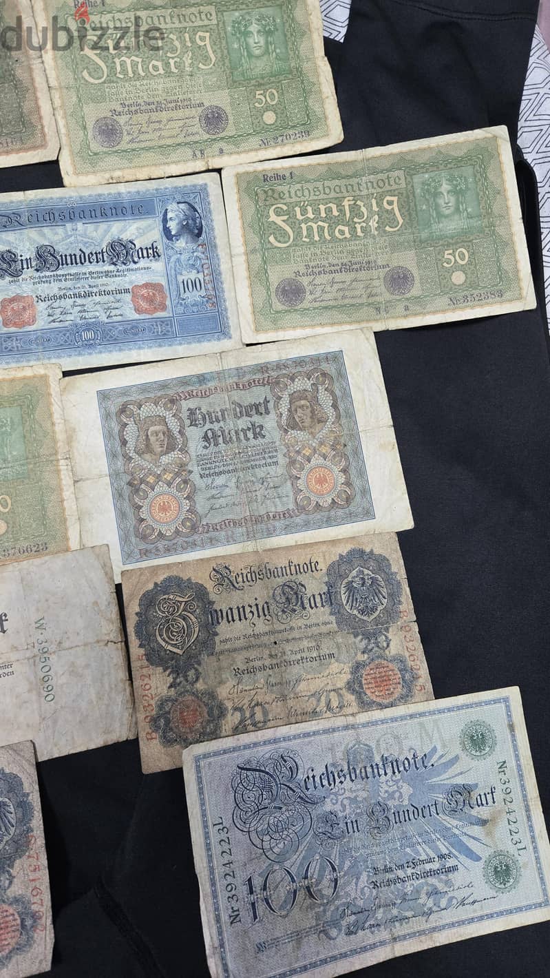 Germany world war 1 and 2 banknotes 4