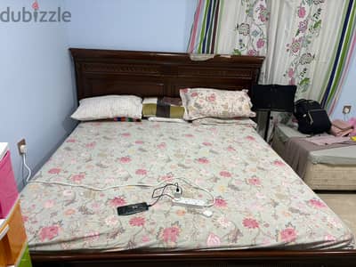Bed with mattress