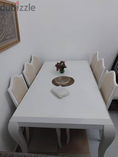 Dining Table with 6 chairs for sale