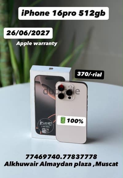 iPhone 16 Pro 512GB amazing condition best price also