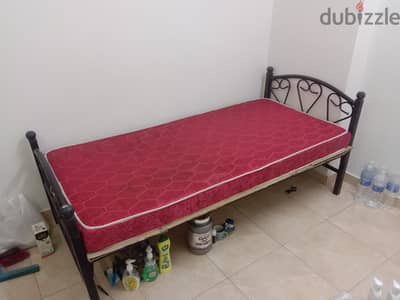 Single Bed With Mattress Good Condition Only 6Month Used