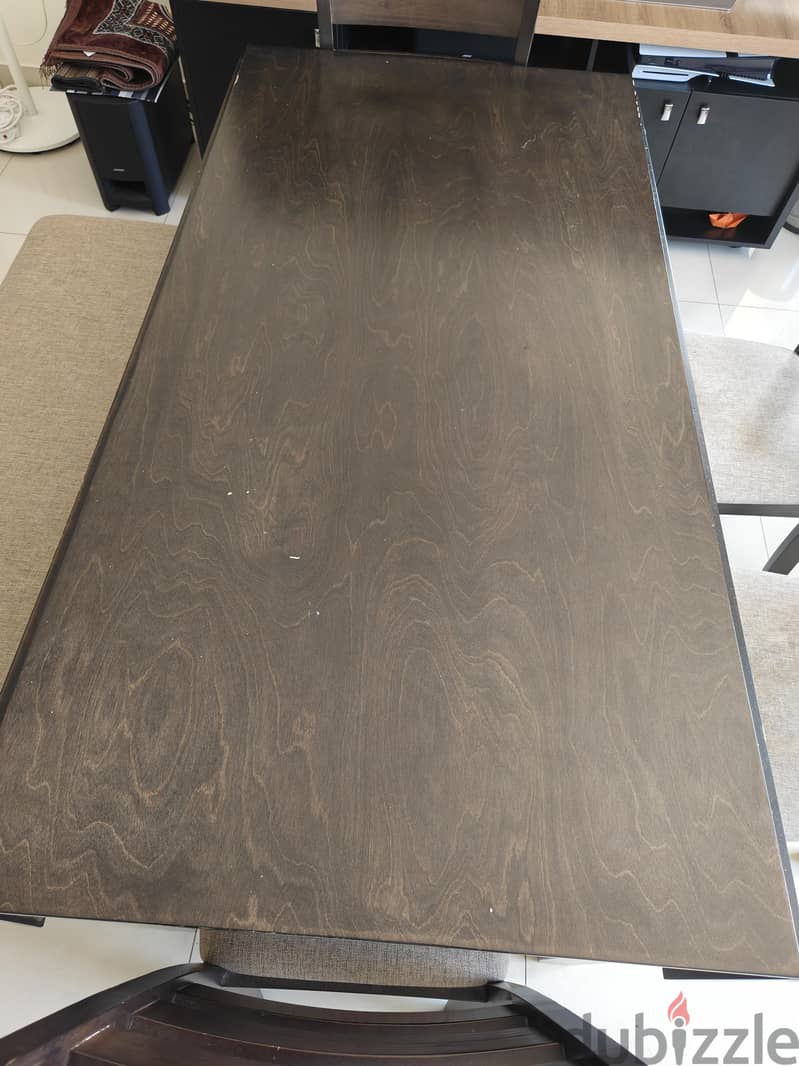 Large Six Seater Dining Table with Chairs 5