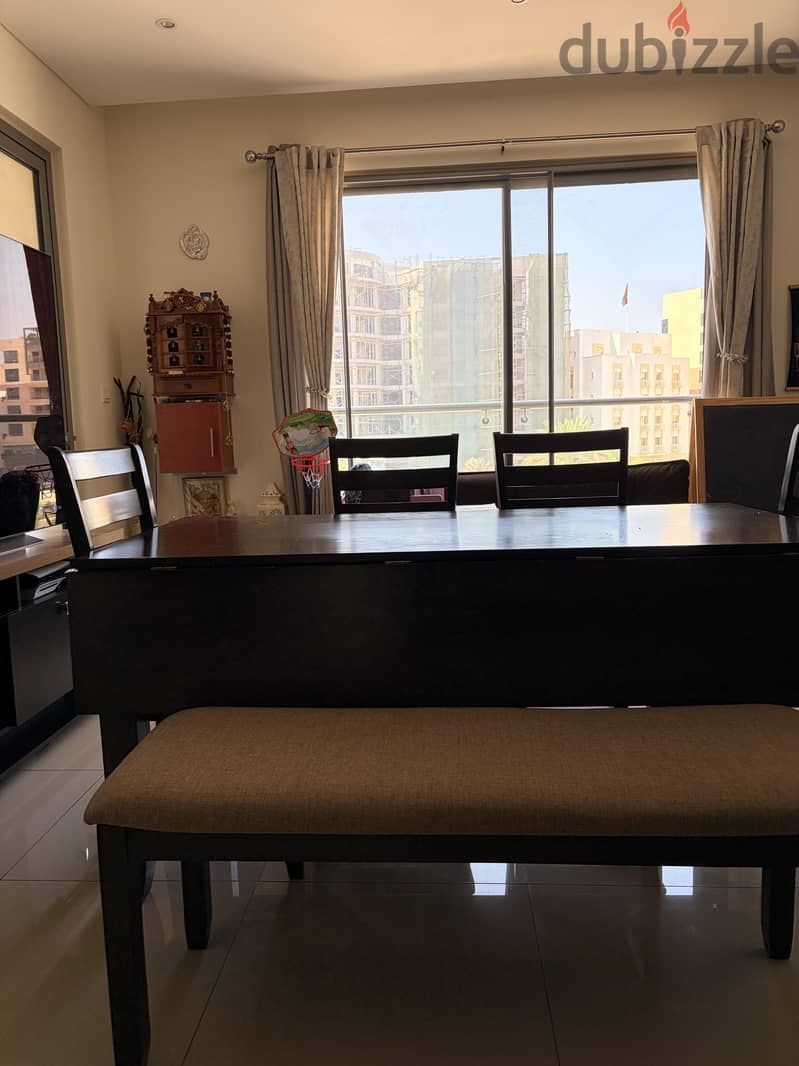 Large Six Seater Dining Table with Chairs 7