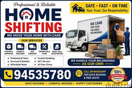 Best Muscat Mover and Packer House shifting office villa store shift