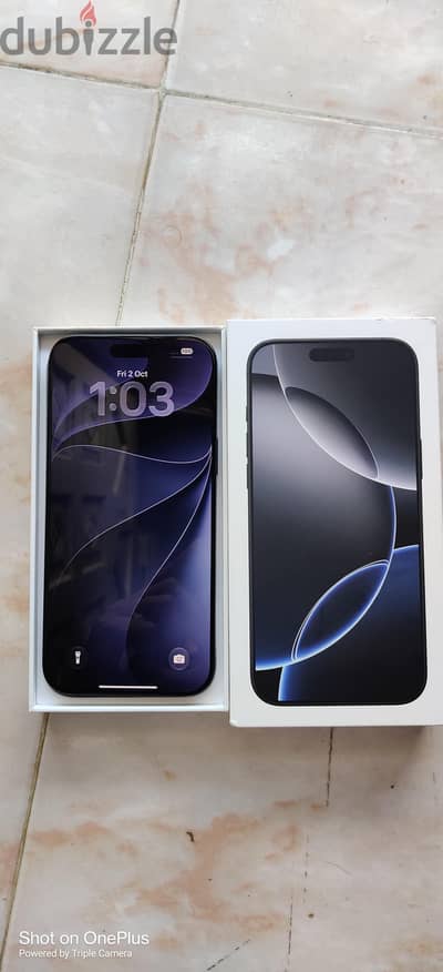iPhone 16 Pro Max 256 GB Arabic version 100% Battery-6 month warranty