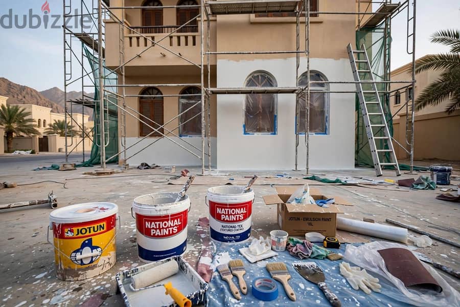 Villa painting, house apartment home building painter. house cleaning. 19