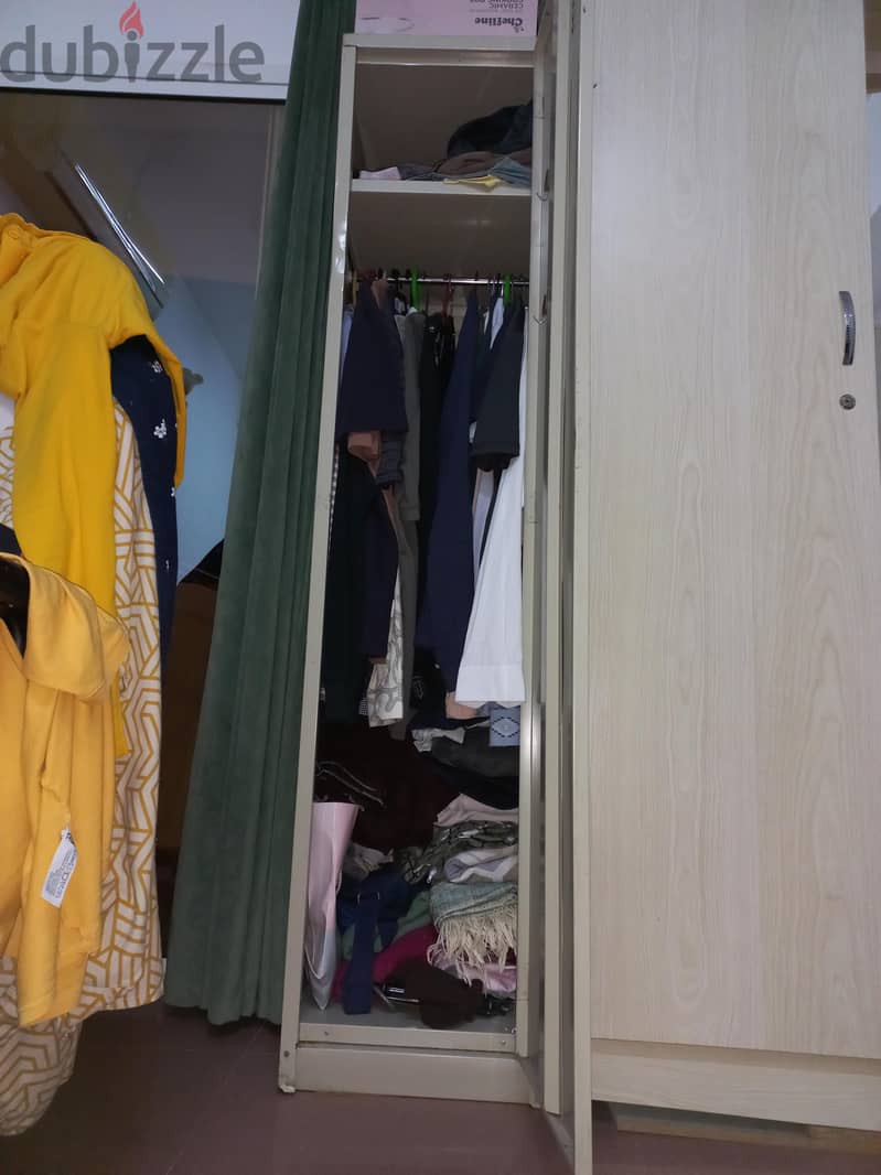 single bed and cupboard also 1