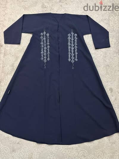 54" Navy blue abaya