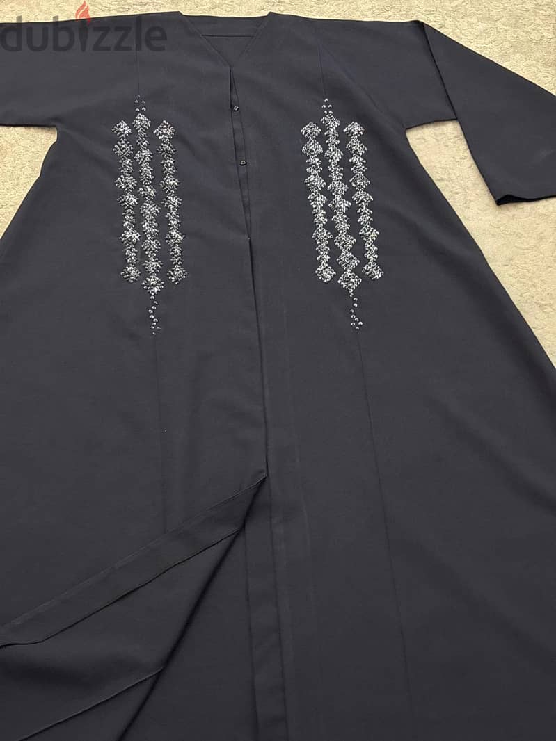 54" Navy blue abaya 1