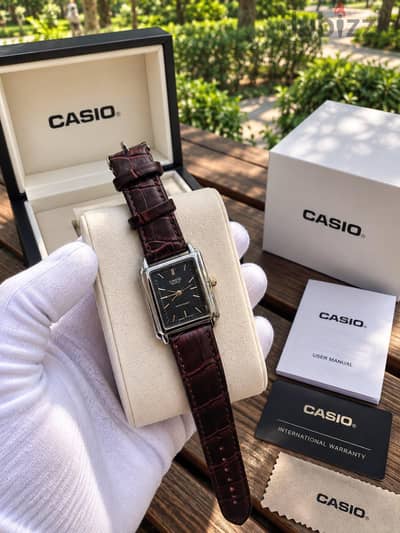casio leather ladies watch collections