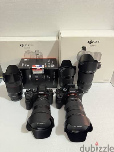 Sony A7 IV A9 mark II 24-70 GM II & I 24-240 Tamron 70-180 35mm