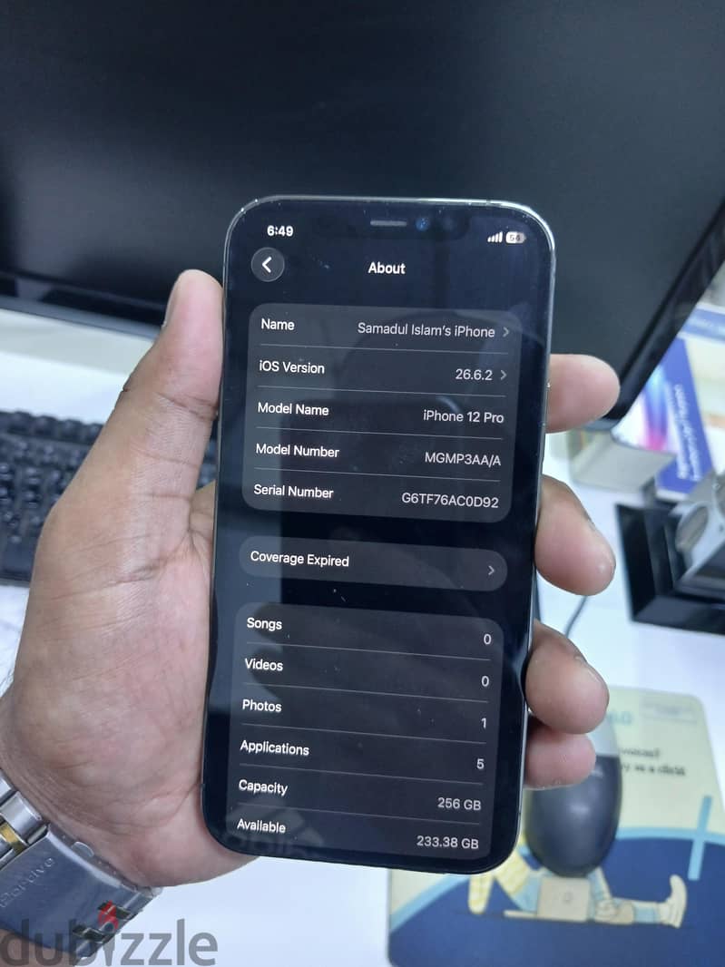 Iphone 12 pro 256gb battery 86% fresh condition 4