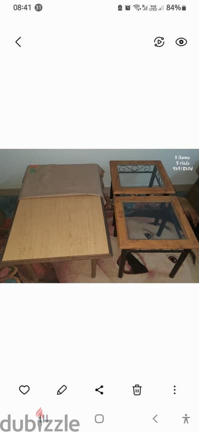 House furniture used for sale, single or all t