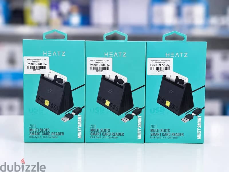 HEATZ Smart 4 in 1 ID Card Reader ZU11 in Oman | Compact & Portable 1