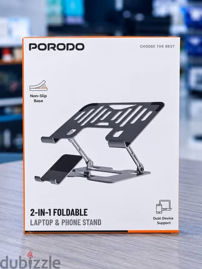 Brand New Porodo 2-in-1 Foldable Stand in Oman | Ergonomic comfort