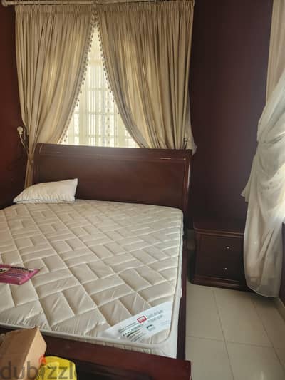 sale bed with dressing table