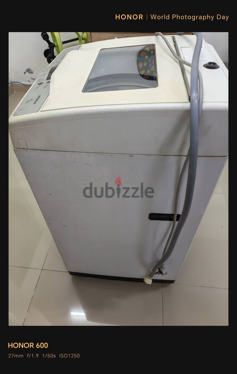 Washing machine Hitachi 8kg,3 year old 2