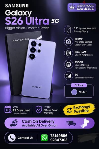 Samsung S26 Ultra 256GB Just use Samsung Official warranty