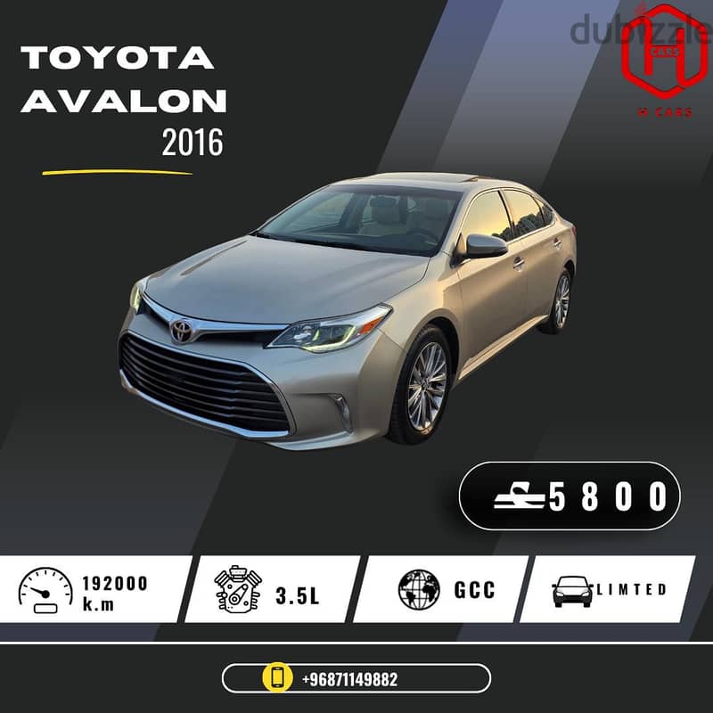 Toyota Avalon Limited 2016