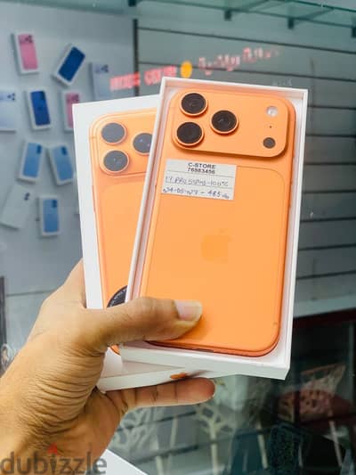 Apple - iPhone 17 Pro -512 GB - Box piece- Super device ايفون