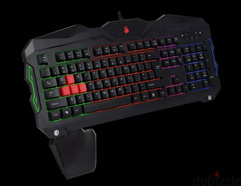 Gaming Keyboard - Bloody (A4Tech) with Red WASD & RGB Backlighting 1