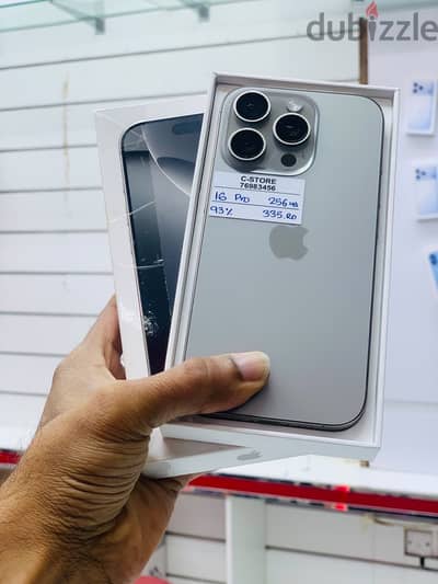 Apple - iPhone 16 Pro -256 GB - Box piece- Nice device ايفون