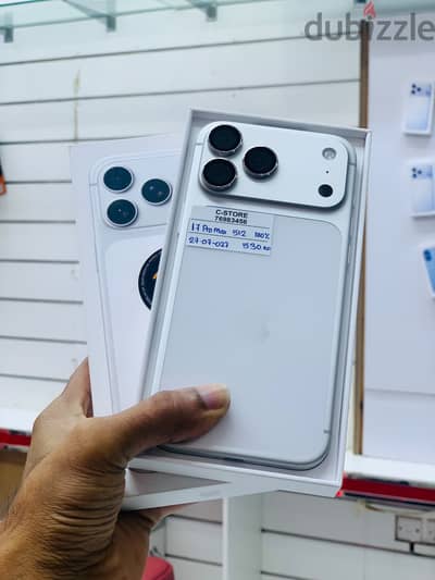 Apple - iPhone 17 Pro Max -512 GB - Box piece- Fin device ايفون