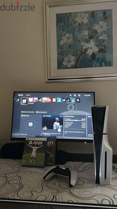 PS5 with monitor screen for sale