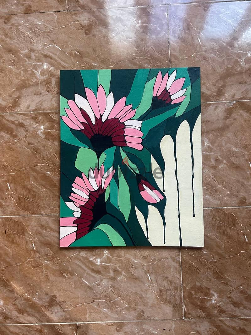 Floral Abstract Wall Art 1