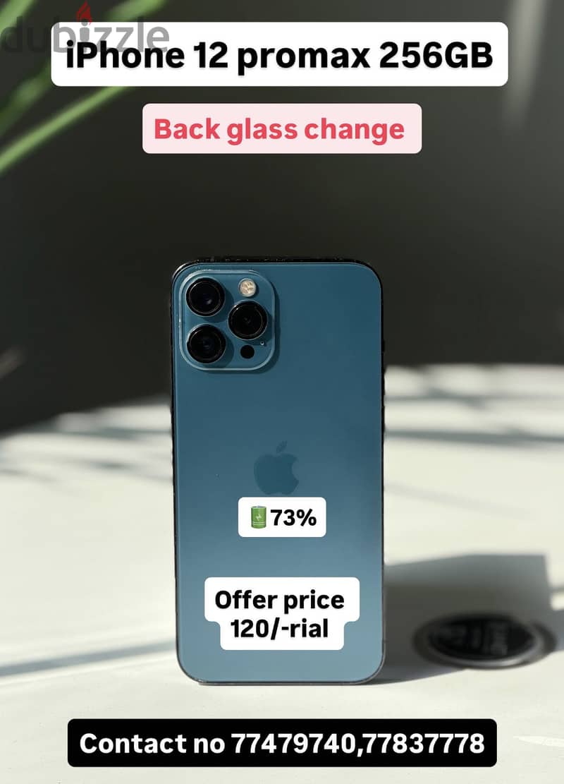iPhone 12 Pro Max 128GB back glasses change only offer price 1