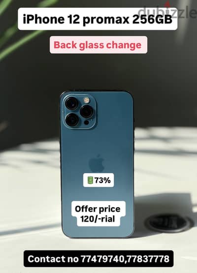 iPhone 12 Pro Max 128GB only back glass change and offer price also