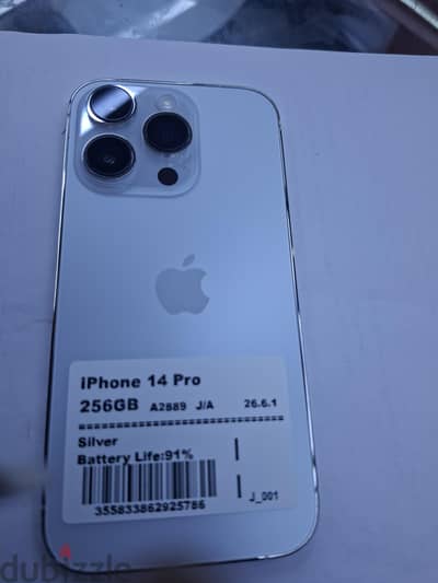 Apple - iPhone 14 Pro 256 gp  batri helth 91white culer good condishon