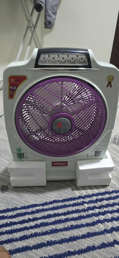 TOKYOSAT (TS-F906) AC/DC Dual Power Rechargeable Fan for Sale.
